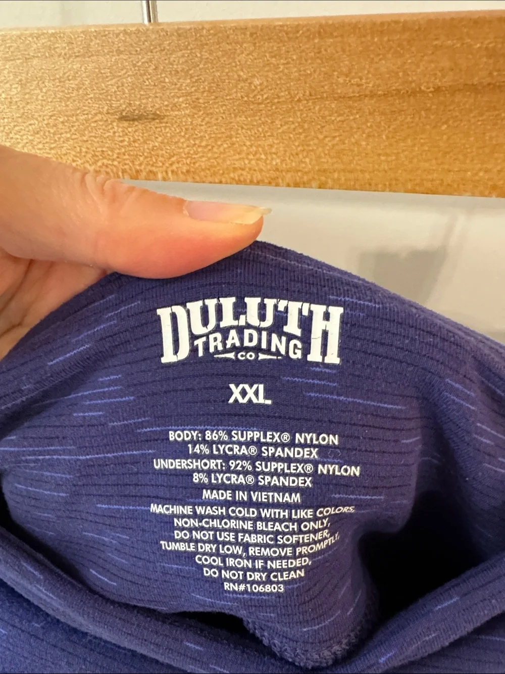Duluth Trading Co Blue Active Mini Skirt with Built-in Shorts and Pocket XXL